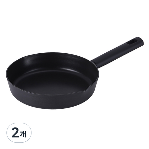 라체나 블랙 풀인덕션 IH 프라이팬, 2개, 24cm