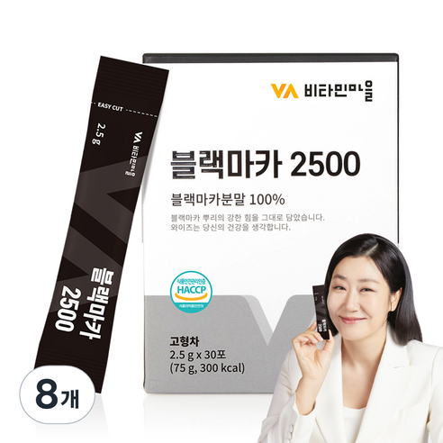 비타민마을 블랙마카 2500, 75g, 8개