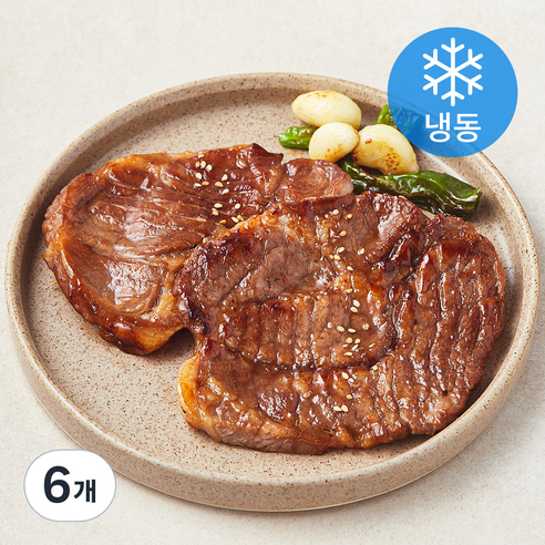 갈비아저씨 양념목살 108 (냉동), 300g, 6개