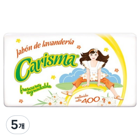 라코로나 카리스마 강력 찌든때 빨래 세탁비누, 400g, 5개