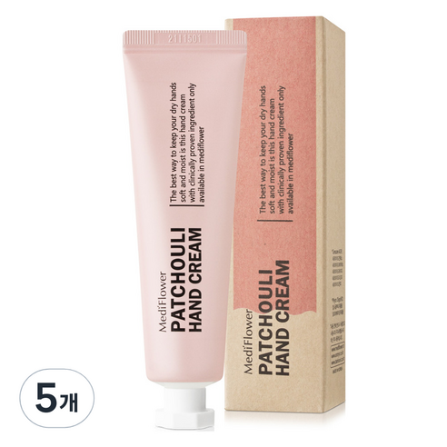 메디플라워 델리카 핸드크림 패츌리, 30g, 5개