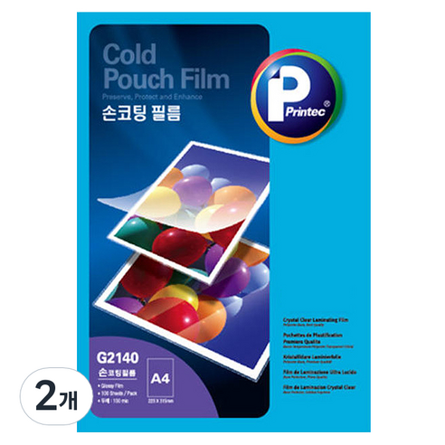 프린텍 손코팅필름 G2140, A4, 200개
