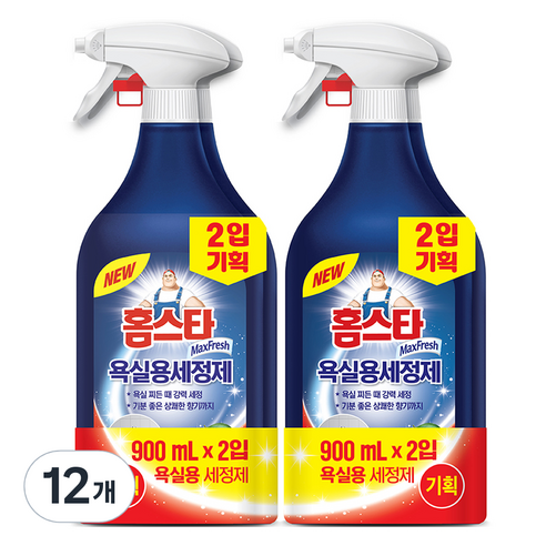 홈스타 욕실청소용 세정제, 900ml, 12개