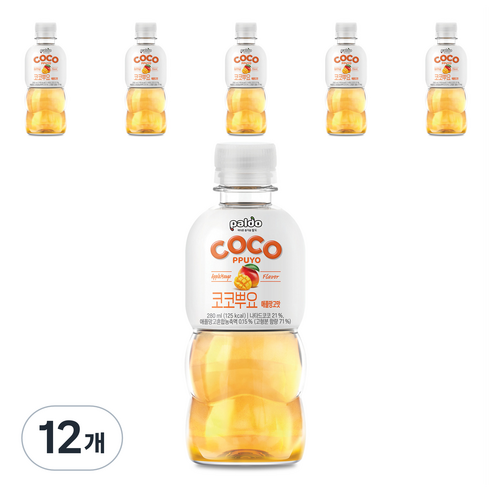 팔도 코코뿌요 애플망고맛, 280ml, 12개