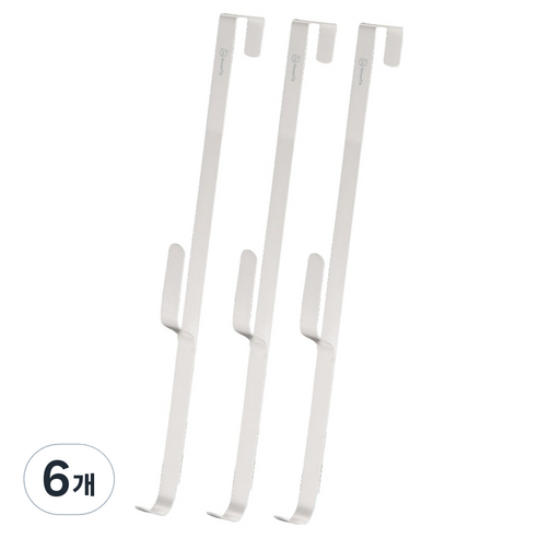 하우스팁 대형 도어걸이 후크, 화이트, 6개