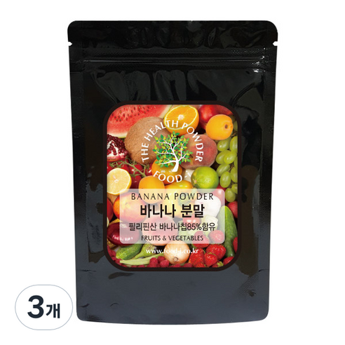 푸드아이 바나나 분말, 200g, 3개
