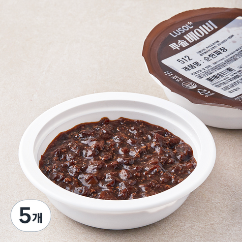 루솔 베이비 순한짜장 512, 120g, 5개
