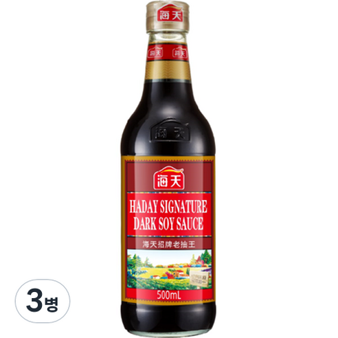 해천 노추왕 간장, 500ml, 3개
