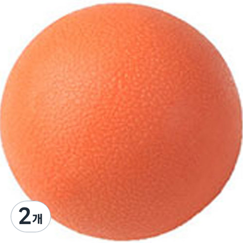 휴대용 발마사지 볼, 오렌지, 2개