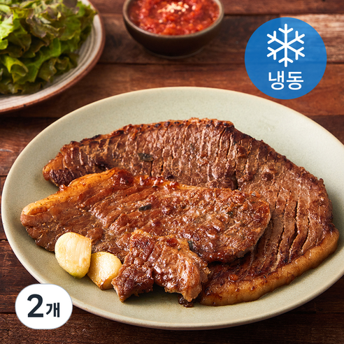 포천이동 푸드장 칼집 한돈왕구이 (냉동), 500g, 2개
