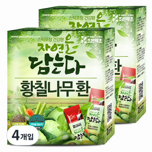 굿허브 조은약초 자연을 담는다 스틱형 황칠나무환, 4개입, 90g