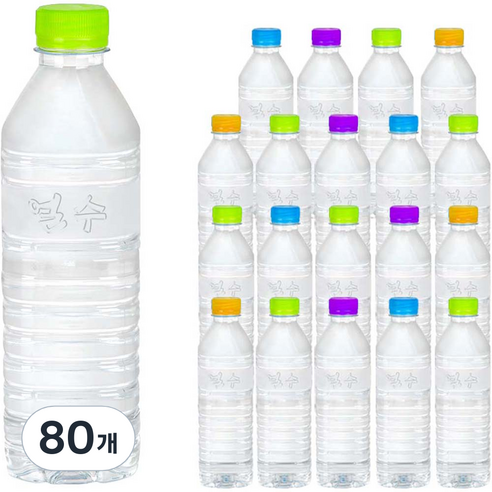 얼수 무라벨 생수, 500ml, 60개