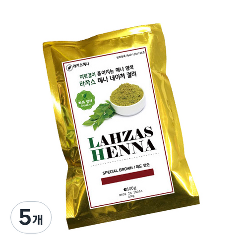 라자스헤나 헤나염색, 레드와인, 5개