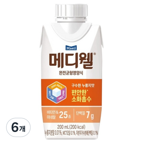 메디웰 구수한 누룽지맛 완전균형영양식