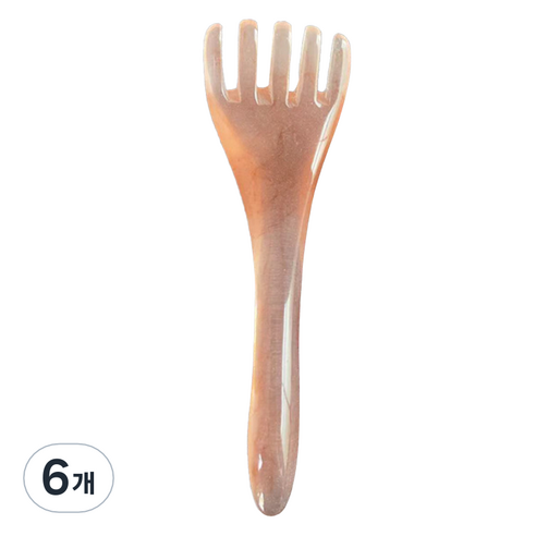 도이뮤 얼굴 두피 괄사 마사지기, 03, 6개