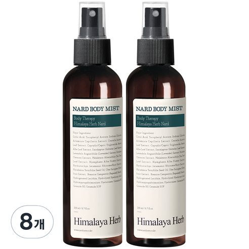 나드 바디미스트 티트리로즈마리, 200ml, 8개