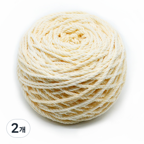 마크라메 색상 면사 3mm 100g, 실크, 2개