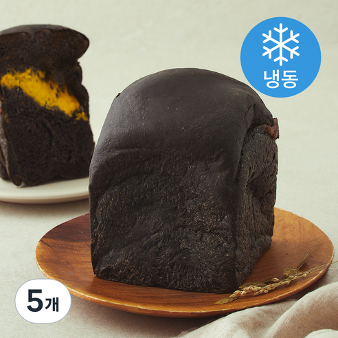 바비브레드 먹물치즈쌀 식빵 (냉동), 190g, 5개
