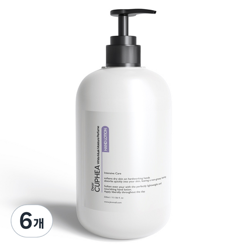 디어쿠페아 모이스처 퍼퓸 핸드로션 화이트머크스, 330ml, 6개