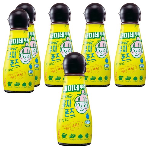 새미네부엌 샤브샤브 유자 폰즈 딥소스, 270g, 6개
