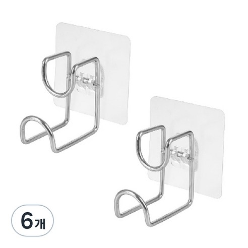 윈프라이스 멀티 대야걸이 홀더, 투명, 6개