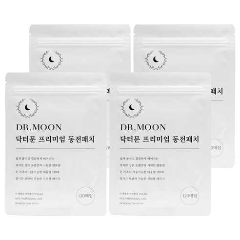 닥터문 프리미엄 동전패치 멘톨향, 120개입, 4개