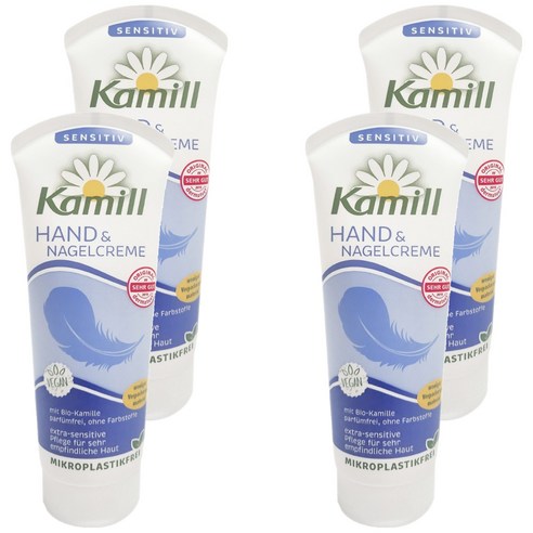 카밀 핸드 앤 네일크림 센시티브, 100ml, 4개