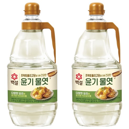 백설 윤기 물엿, 2개, 2.45kg
