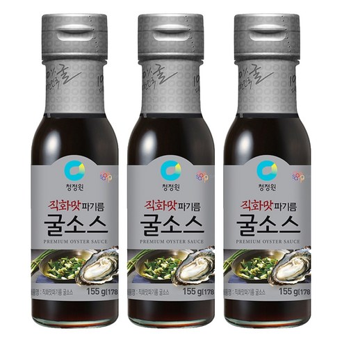청정원 직화맛 파기름 굴소스, 155g, 3개