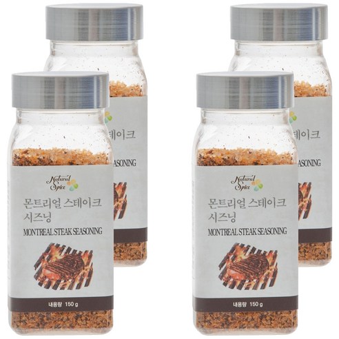 내츄럴스파이스 몬트리얼 스테이크 시즈닝, 150g, 4개
