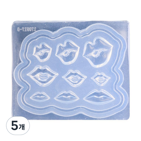 네일스케치 3D 네일몰드, 39 입술, 5개