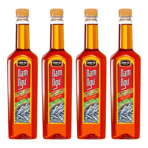 친수 남늑 연어향 피쉬소스, 650ml, 4개