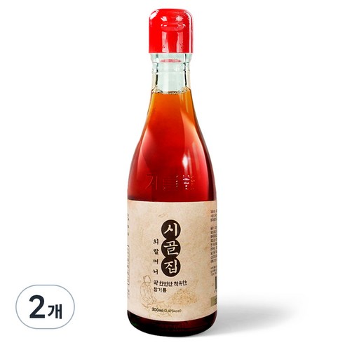 시장쏙 시골집 외할머니 참기름, 300ml, 2개