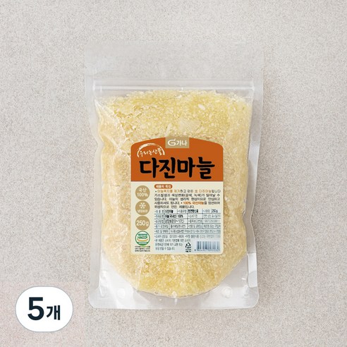 가나 다진마늘, 500g, 5개