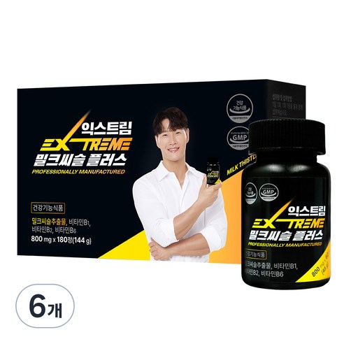 익스트림 밀크씨슬 플러스 48g, 60정, 6개