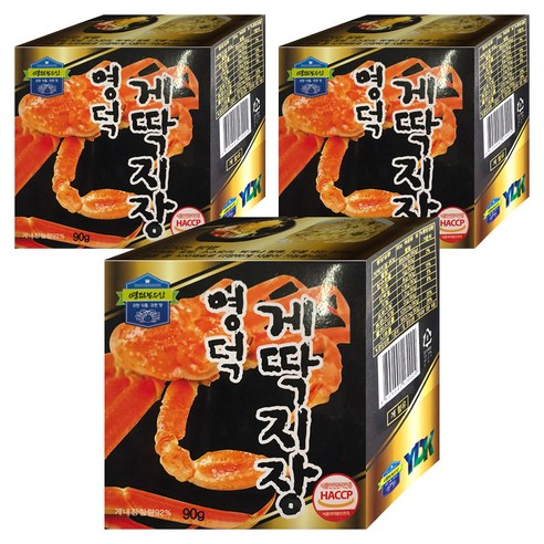 영덕농수산 영덕 게딱지장, 90g, 3개