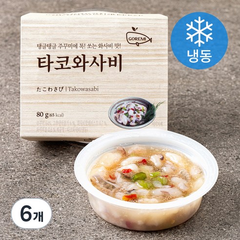 고래미 타코와사비 (냉동), 6개, 80g