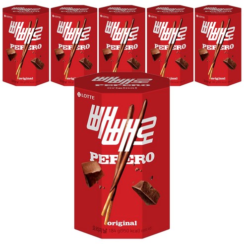 빼빼로 오리지날, 184g, 6개