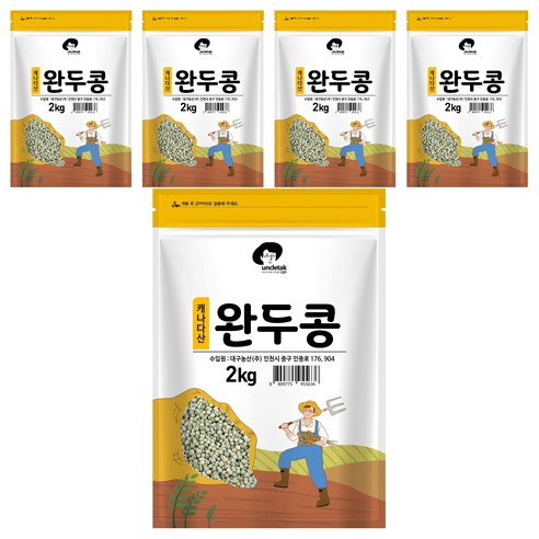 엉클탁 완두콩, 2kg, 5개