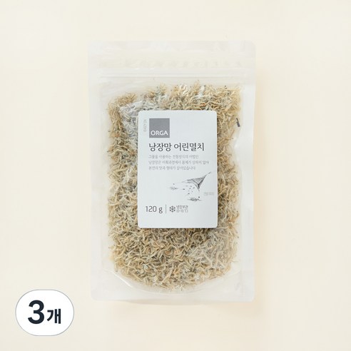 ZERO 낭장망 어린멸치, 120g, 3개