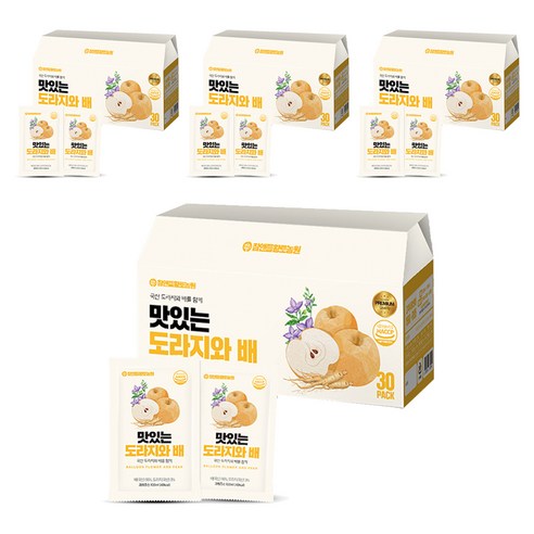 참앤들황토농원 맛있는 도라지와 배, 100ml, 120개