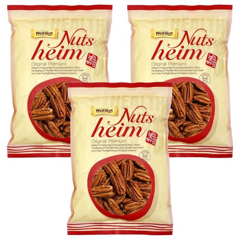 웰넛 자연두레 피칸, 200g, 3개