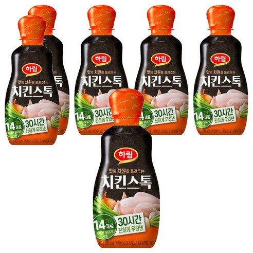 하림 치킨스톡, 310g, 6개