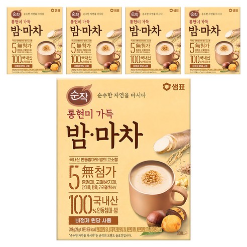 순작 통현미 가득 밤마차, 20g, 10개입, 5개