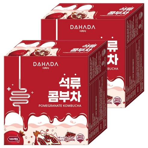 다하다 석류콤부차, 1.5g, 100개입, 2개