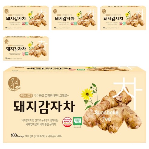 우리차 돼지감자차, 1g, 100개입, 5개
