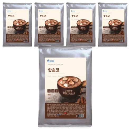 위드고 핫초코 파우더, 900g, 1개입, 5개