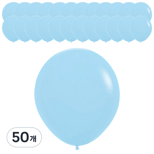 셈퍼텍스 풍선 45cm, 파스텔메이트 블루, 50개