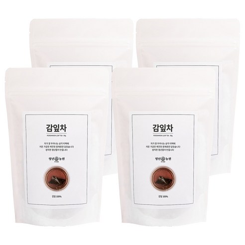 청년농원 저온가공 감잎차 삼각티백, 1g, 50개입, 4개