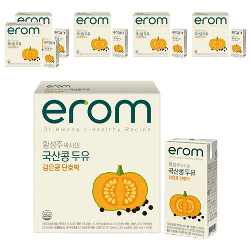 황성주박사의 국산콩 두유 검은콩 단호박, 190ml, 96개